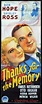 THANKS FOR THE MEMORY Long Daybill Movie poster 1938 Bob Hope Shirley ...