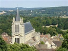 Photo à Montfort-l'Amaury (78490) : Vue de l'eglise de Montfort-L ...