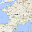 Nantes on Map of France
