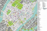 Karte von Kopenhagen touristisch: Attraktionen und Denkmäler von Kopenhagen