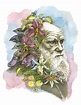 Charles Darwin II Portrait Illustration Print in Multiple - Etsy ...