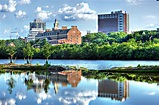 A gorgeous view of The Vue in New Brunswick, NJ, across the Raritan ...