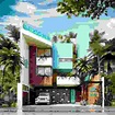 15 combinaciones de colores para pintar tu fachada en 2020 | 호미파이 ...