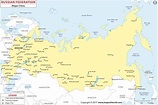 Major Cities In Russia Map - Map