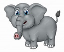Desenho de elefante adorável realista | Vetor Premium