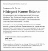 Traueranzeigen von Hildegard Hamm-Brücher | trauer.merkur.de