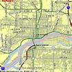 Davenport Iowa USA Area Map