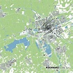 Groningen - Lageplan & Schwarzplan zum Download als PDF, 1:50 000