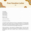 FREE Vacation Letter Templates & Examples - Edit Online & Download ...