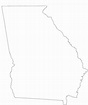 Georgia State Outline Map Free Download