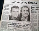 Death of movie great Rock Hudson... - RareNewspapers.com