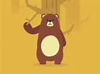 Dancing Bear- Animated GIF on Behance