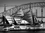 Sydney Opera House construction progress from Mrs Macquarie’s Point ...