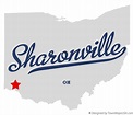 Map of Sharonville, OH, Ohio