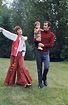 Jane Fonda and Roger Vadim with their daughter Vanessa Vadim at home in ...
