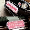 Just Married Wedding Gateway Car License Plate with Ruffles - 8 Designs ...