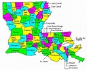 Louisiana State Map With Counties | Literacy Basics