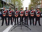 scuadra de Gastadores de Infantería de Marina en uniforme de gala en ...