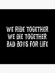 "We Ride Together We Die together Bad boys for life (black)" Throw ...