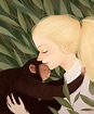 Jane Goodall portrait on Behance | Jane goodall, Illustration art ...