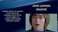 John Lennon imagine Lyrics - YouTube