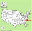 Greenville location on the U.S. Map - Ontheworldmap.com