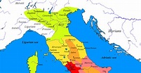 Map of the Roman Conquest of Italy (Illustration) - World History ...