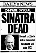 FRANK SINATRA DIED ON MAY 14,1998 (82 YEARS) | Historical news ...