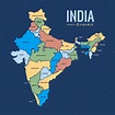 Descarga Vector De Mapa De La División Administrativa De La India