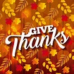 Give Thanks Leafs on Wood 687515 Vector Art at Vecteezy