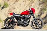Red Harley-Davidson Sportster Cafe Racer by Burly Brand