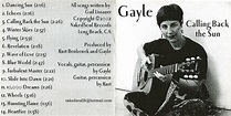 Gayle - "Calling Back the Sun" : Gayle (Gail Lissauer) : Free Download ...