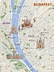 Budapest must see map - Budapest landmarks map (Hungary)