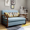 Boden-凱西藍色布沙發床/雙人椅/二人座(贈抱枕) | 沙發床 | Yahoo奇摩購物中心