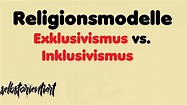 Religionstheologische Modelle || Inklusivismus vs. Exklusivismus ...