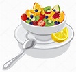 Fresh fruit salad Stock Vector Image by ©olegtoka1967 #117867374