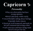 Capricorn Personality | Capricorn personality, Capricorn life, Capricorn