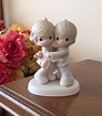 1990 Precious Moments hug One Another Boy Girl Figure Hugging by Samuel ...