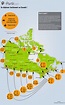 Cartes touristiques et plans Canada : régions, points d'intérêts et ...