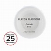 Platos desechables hondo Plástico 5oz 25unds | Pequeño Mundo