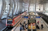 Frankfurt am Main Flughafen Fernbahnhof am 29.01.08, aufgenommen von ...