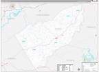 Floyd County, VA Wall Map Premium Style by MarketMAPS - MapSales
