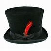 B2B Jaxon Victorian Wool Felt Top Hat (Black) Top Hats