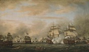 Thomas Whitcombe (London c. 1752-1824) , The Battle of the Saintes, 9 ...