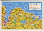 Ansichtskarte Wander-Karte Kieler Förde und Selenter See maps
