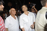 Yash Chopra with younger son Uday Chopra at the Prayer Meeting of late ...