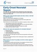 Early Onset Neonatal Sepsis This Leaflet Offers More Information About ...