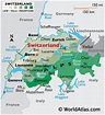Switzerland Large Color Map