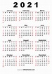 2021 Calendar Printable One Page Template Calendar De - vrogue.co