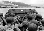 American troops approaching Omaha Beach on Normandy Beach, D-Day, World ...